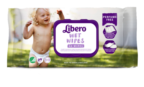 LIBERO - Wet Wipes - 64 salviette detergenti idratanti