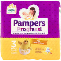 PAMPERS PANNOLINI PROGRESSI 3 MIDI 4-9 Kg 27 PZ