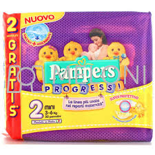 Pampers Progressi Mini Taglia 2 (3-6 Kg) 30 pezzi