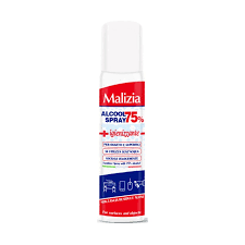 MALIZIA ALCOOL SPRAY 75% IGIENIZZANTE PER OGGETTI E SUPERFICI 100 ML